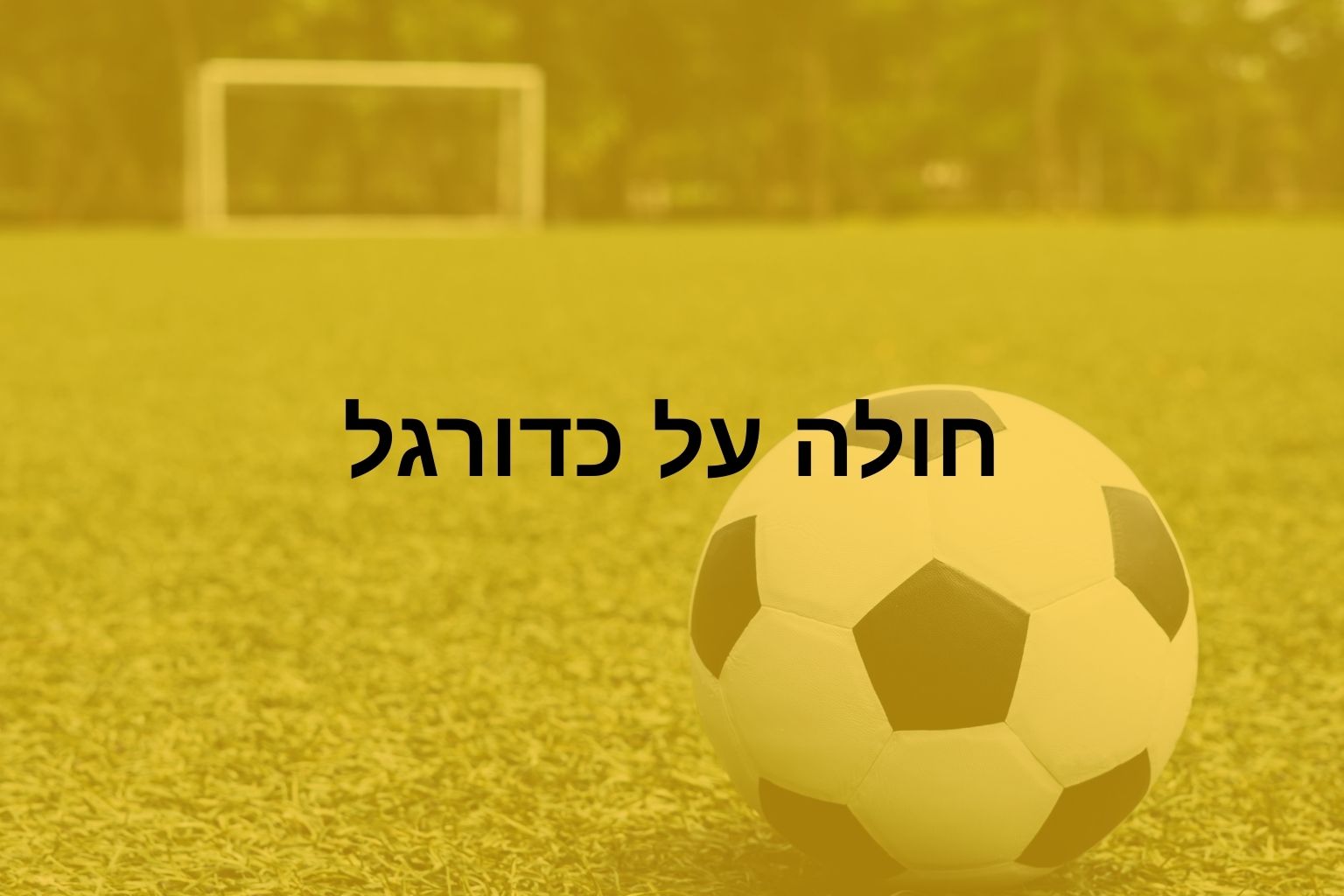 חולה על כדורגל? השיר הזה בשבילך