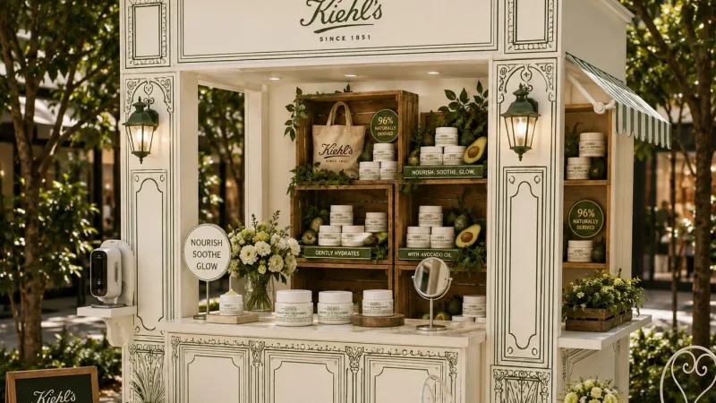 מותג הטיפוח Kiehl’s פותח פופ-אפ קונספט בקניון עופר רמת אביב