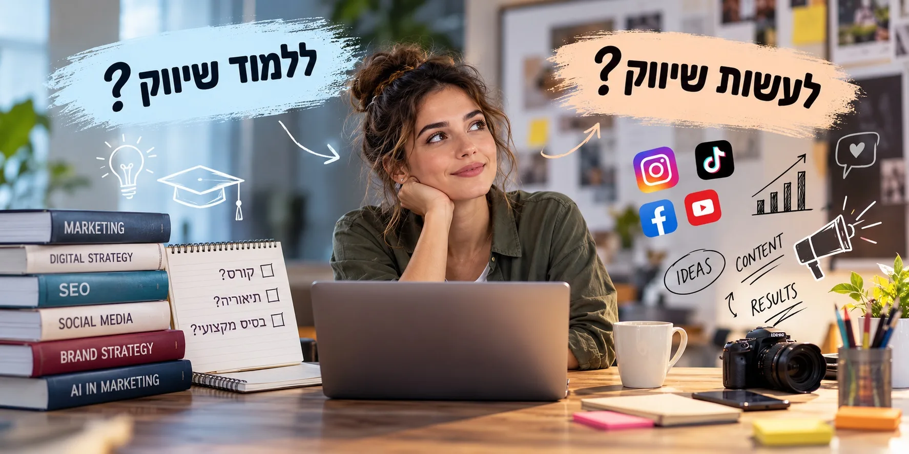 ללמוד שיווק או לעשות שיווק? הדילמה של כל מתחיל בתחום // רינה יוגל
